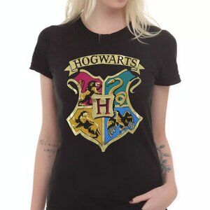 Harry Potter Hogwarts Gold Foil T-Shirt 2XL